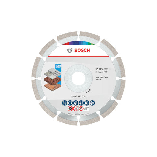 Bosch 10 Teemantlõikeketas Universal 150x22.23x2x10 2608615042