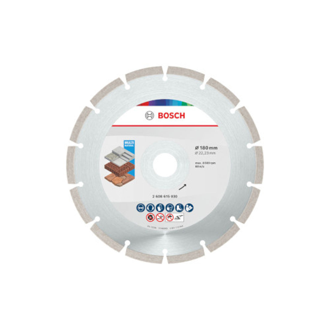 Bosch 10 Teemantlõikeketas Universal 180x22.23x2.2x7 2608615043