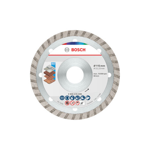 Bosch 10 Teemantlõikeketas turbo 115x22.23x2x7 2608615045