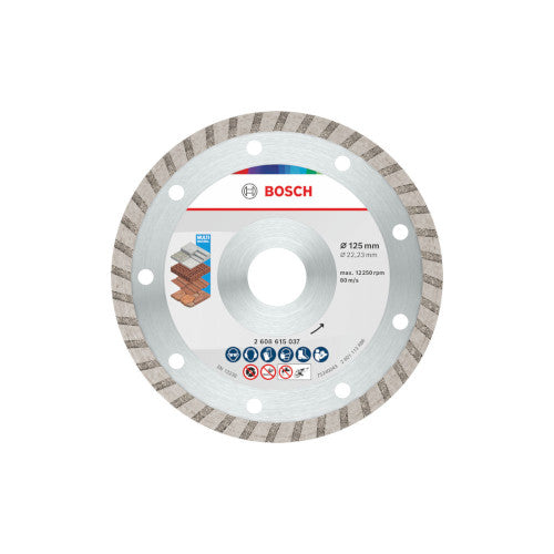 Bosch 10 Teemantlõikeketas turbo 125x22.23x2.4x7 2608615046