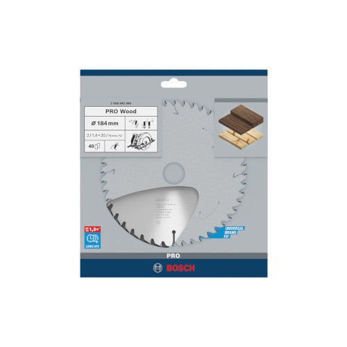 Bosch Ketassae ketas 184x20mm Optiline Wood 40T 2608642980