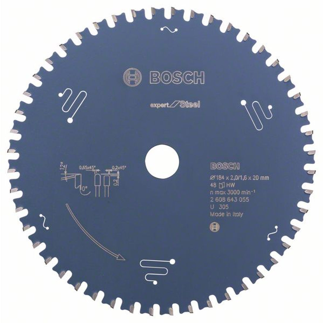 Bosch Expert for Steel 184 x 20 x 2,0 mm, 48T 2608643055