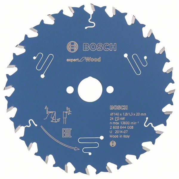 Bosch Expert for Wood 140 x 20 x 1,8 mm, 24T 2608644008