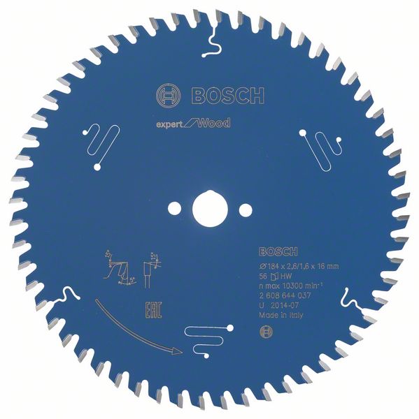 Bosch Expert for Wood 184 x 16 x 2,6 mm, 56T 2608644037