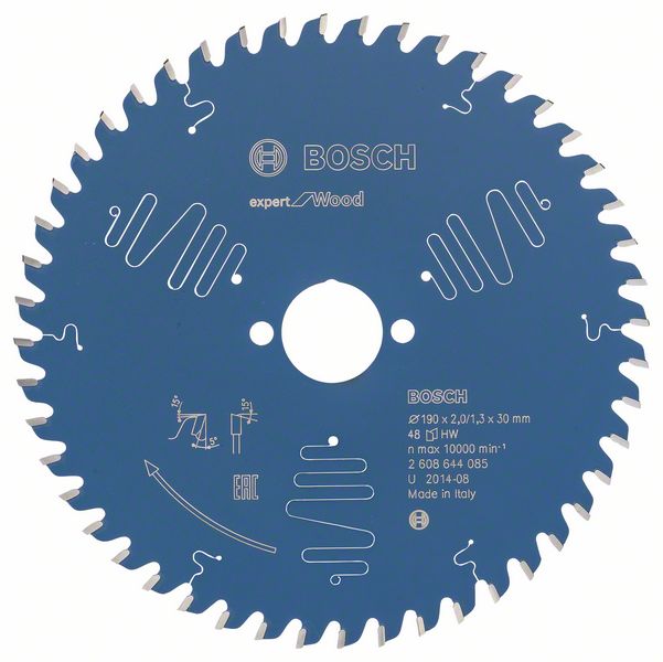 Bosch Expert for Wood 190 x 30 x 2,0 mm, 48T 2608644085