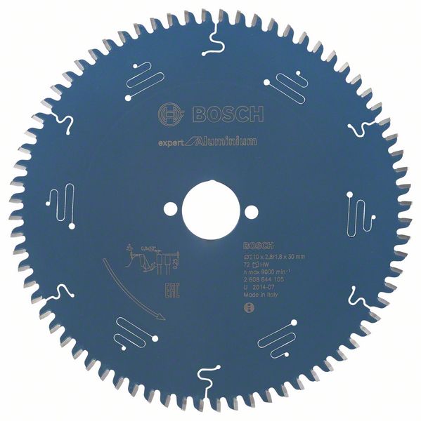 Bosch Expert for Aluminium 210 x 30 x 2,8mm, 72T 2608644105