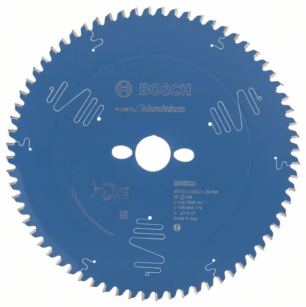 Bosch Expert for Aluminium 250 x 30 x 2,8mm, 68T 2608644119