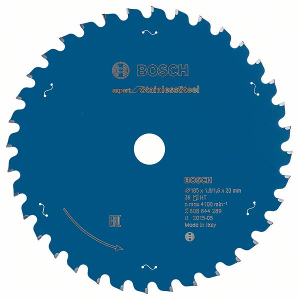 Bosch Expert Stainless Steel 185 x 20 x 1,9 x 36T 2608644289