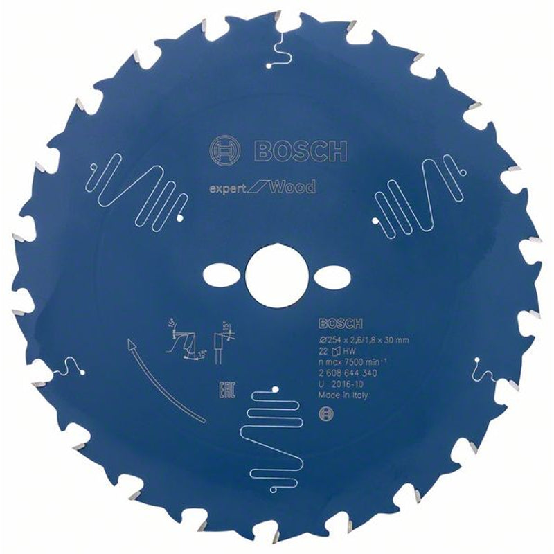 Bosch Expert for Wood 254 x 2,6/1,8 x 30 mm,T22 2608644340