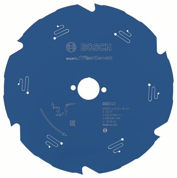 Bosch Expert for Fiber Cement 235 x 30mm, 6T 2608644348