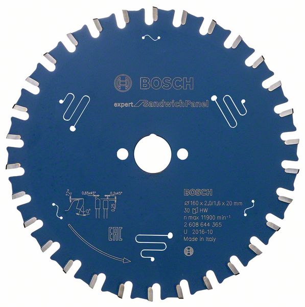 Bosch Expert SandwichPanel 160 x 2/1,6 x 20 mm, T30 2608644365