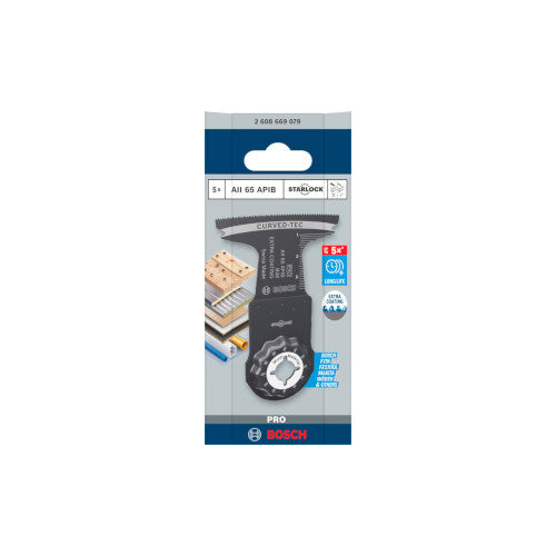 Bosch AII 65 APIB,Multi Mat. 65 x 40mm, 5tk.STARLOCK 2608669079