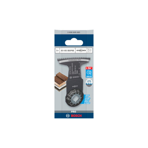 Bosch AII 65 BSPIB,Multi Mat. 65 x 40 mm, 5tk.STARLOCK 2608669083