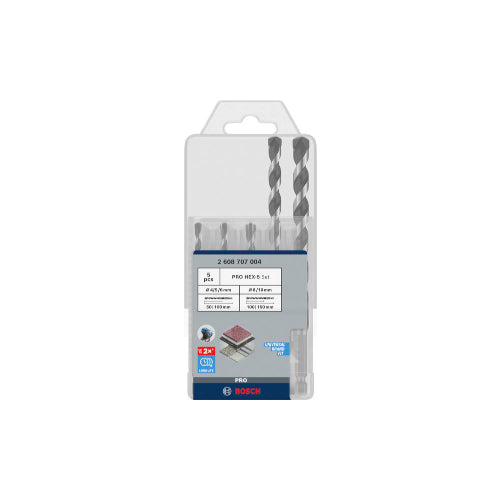 Bosch PRO HEX-5 5pc komp. 4/5/6/8/10 2608707004