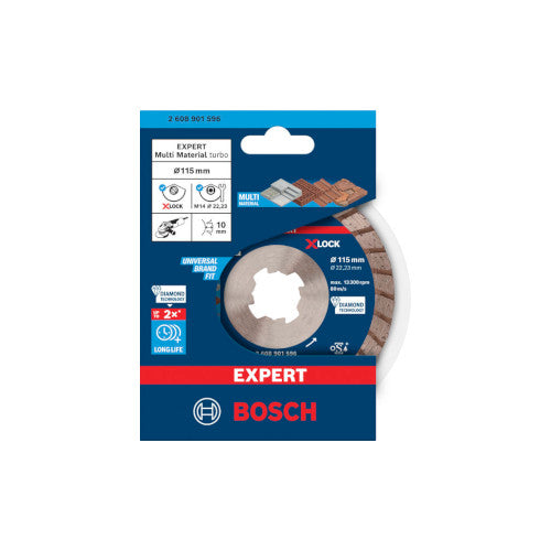 Bosch Teemantlõikeketas TURBO Multi Material 115x22.23 2608901596