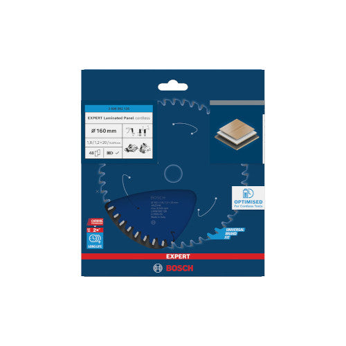 Bosch Expert for LaminatedPanel 160x20x1.8/1.2x48T 2608902126