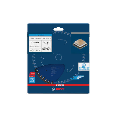 Bosch Expert for LaminatedPanel 165x20x1.8/1.2x48T 2608902127