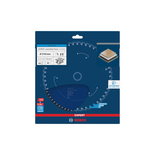 Bosch Expert for LaminatedPanel 210x30x2.1/1.4x66T 2608902129