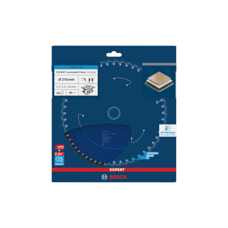 Bosch Expert for LaminatedPanel 216x30x2.1/1.4x66T 2608902130