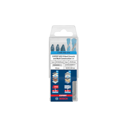 Bosch HEX-9 HardC   Multic. Komp. 5 tk. 6/8mm 2608902314