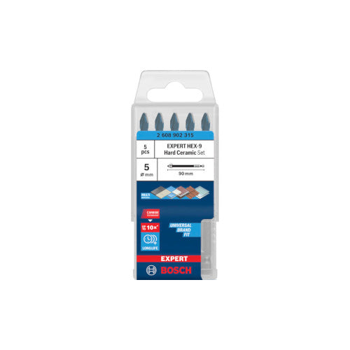 Bosch HEX-9 HardCeramic 5 tk. 5mm 2608902315