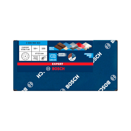 Bosch Fooliumlihvketas O780,50 EXPERT, 125 mm, G320 2608902422