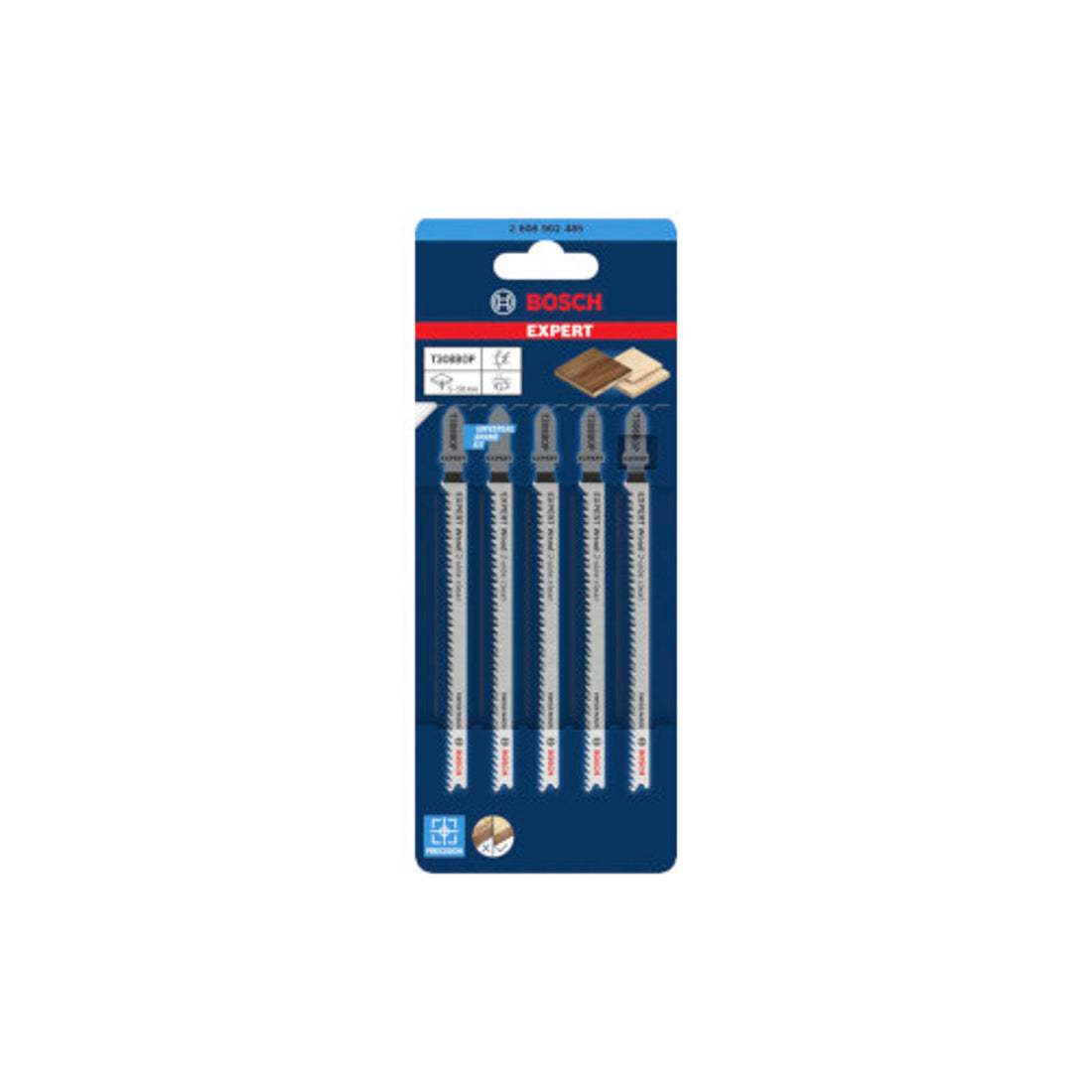 Bosch 5 tikksaetera T308BOP Wood 2-side clean 2608902485