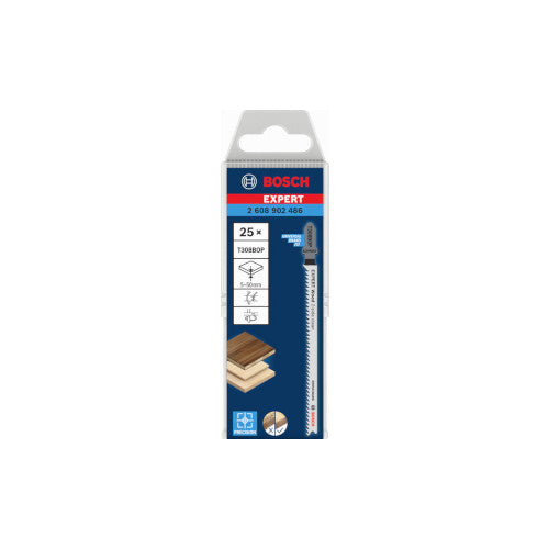 Bosch 25 tikksaetera T308BOP Wood 2-side clean 2608902486