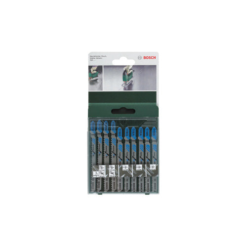 Bosch 10 Tikksaeterade komplekt metalui 2609256745