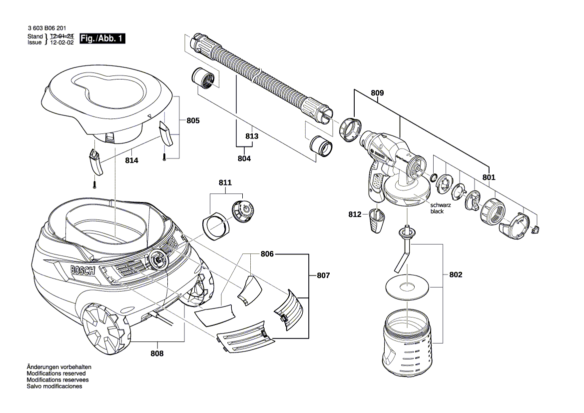 Neuer Original-Düsensatz 1600A000YA von Bosch