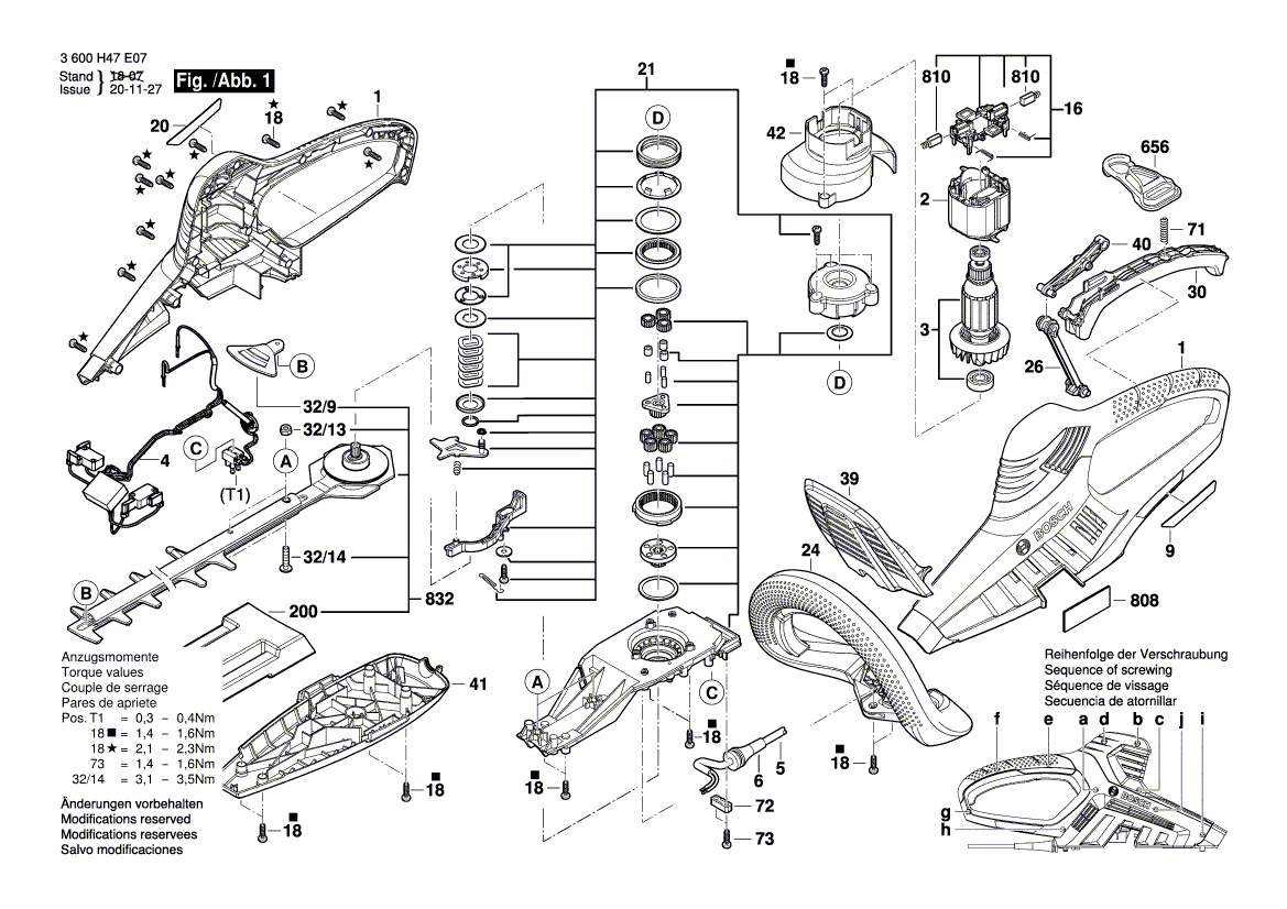 Neues echtes Bosch 160111a6gl -Typenschild