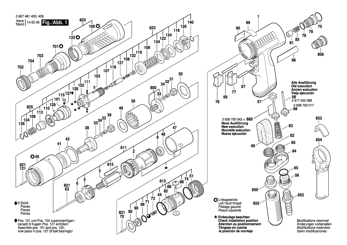 New Genuine Bosch 3604710055 Straight Pin