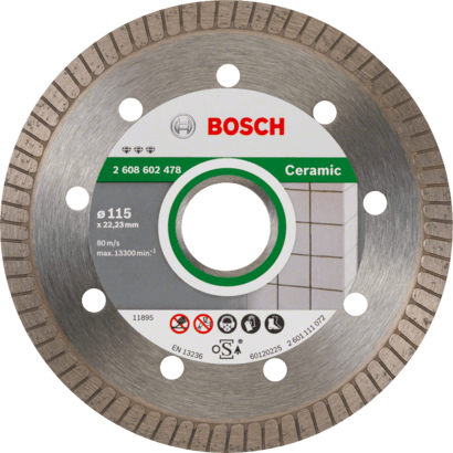 New Genuine Bosch 2608602478 Best for Ceramic Extra Clean Turbo Diamond Cutting