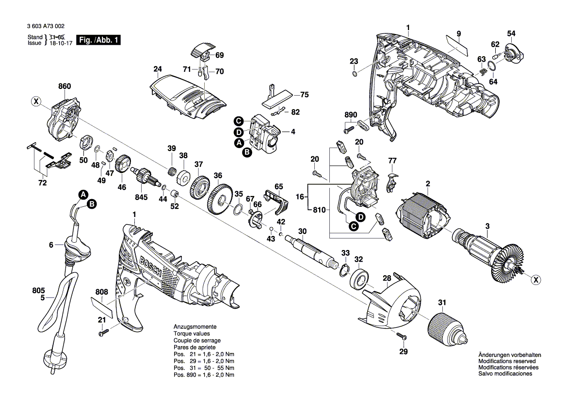 Neuer Original-Bürstenhalter von Bosch 2609007426