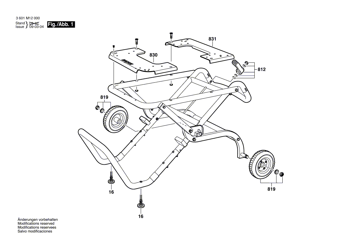 Nieuwe echte Bosch 1619p05751 -hendel