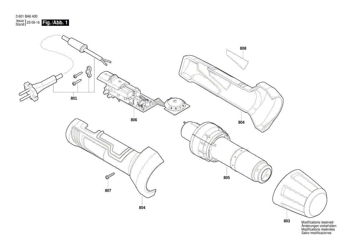 Nouvel élément de chauffage Bosch 1607000d2k authentique