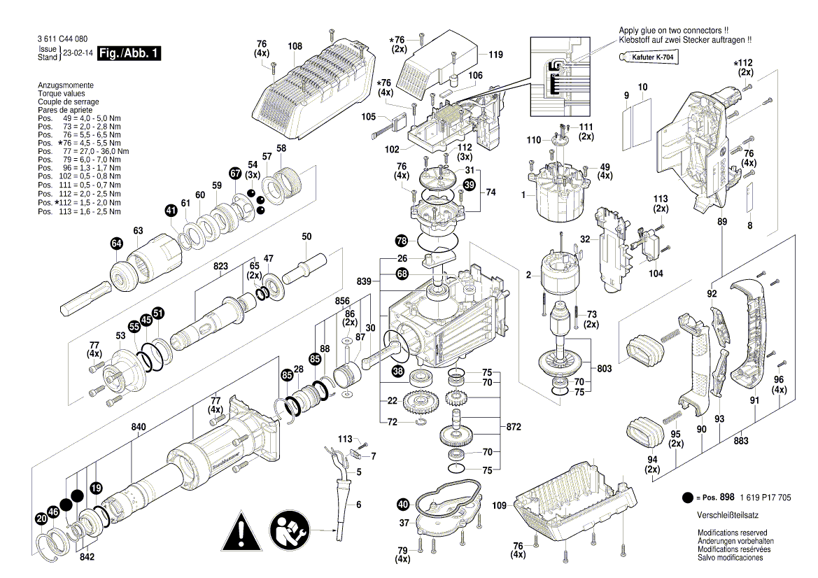 Nieuwe echte Bosch 1619p17602 elektronische module