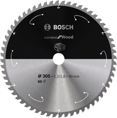 Новый оригинальный пильный диск Bosch 2608837742 Standard for Wood для аккумуляторной пилы