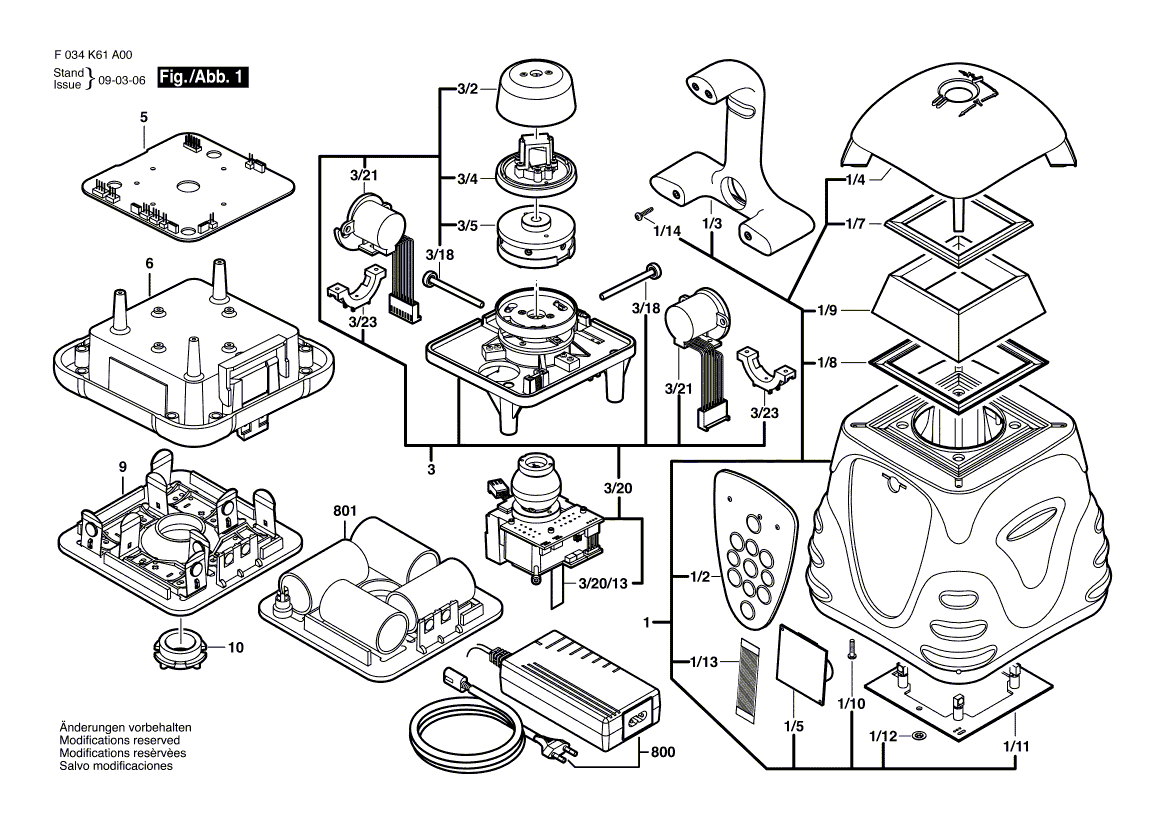 Nieuwe echte Bosch 2610A07737 Housing