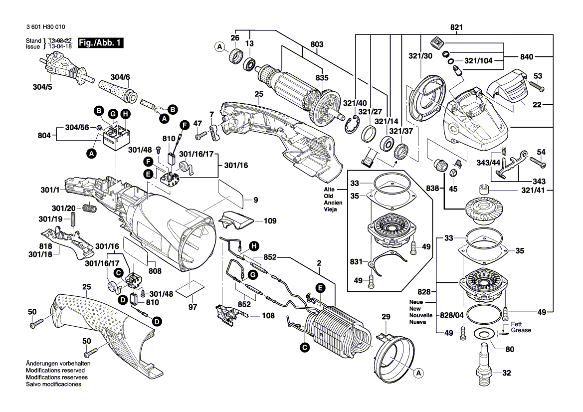 NOUVEAU véritable Bosch 1604460341 Cordon d'alimentation