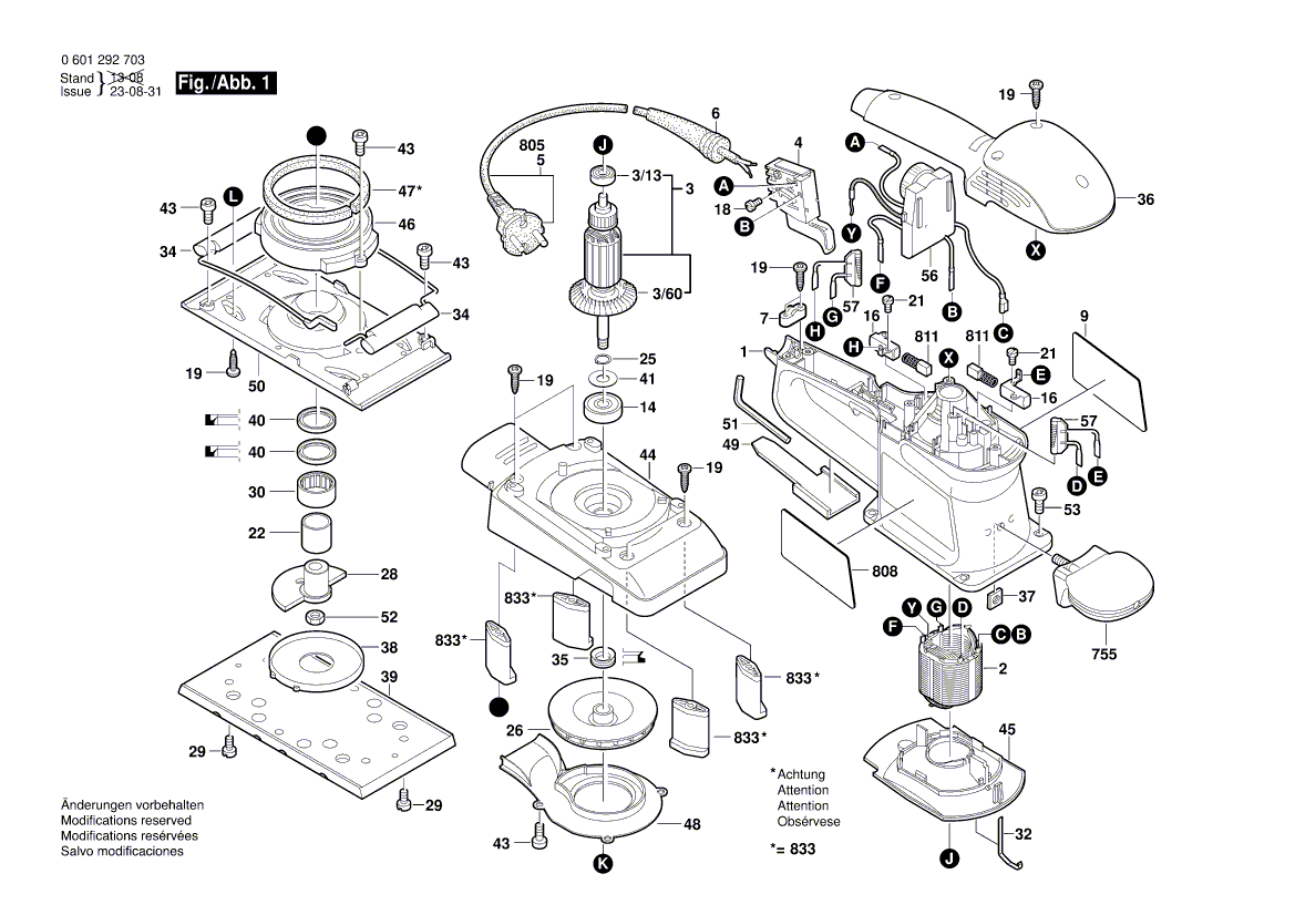 Neue Original-Schleifplatte 2608000165 von Bosch