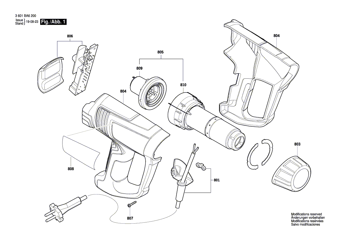 Nieuwe echte Bosch 1607000D0D -printplaat