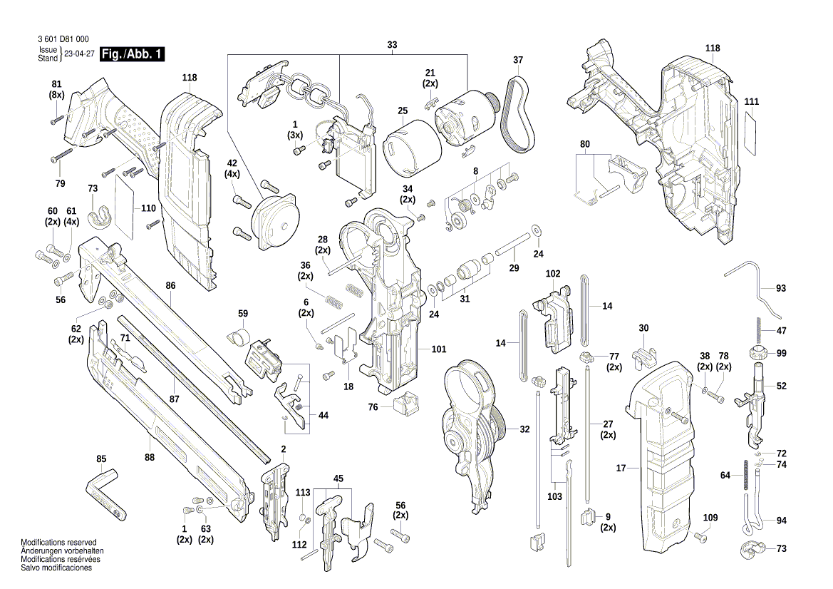 Ny ekte Bosch 1600A02353 elektronisk modul