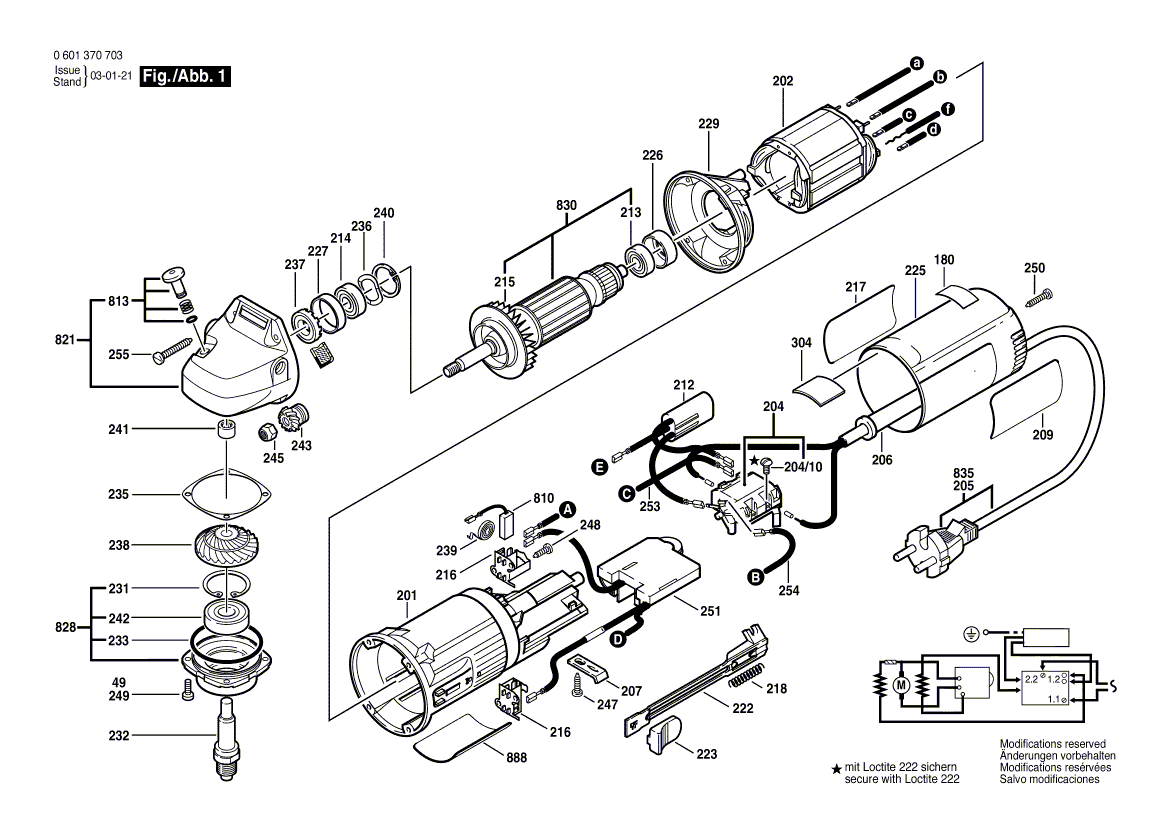 Nieuwe echte Bosch 1606333601 Crown Gear