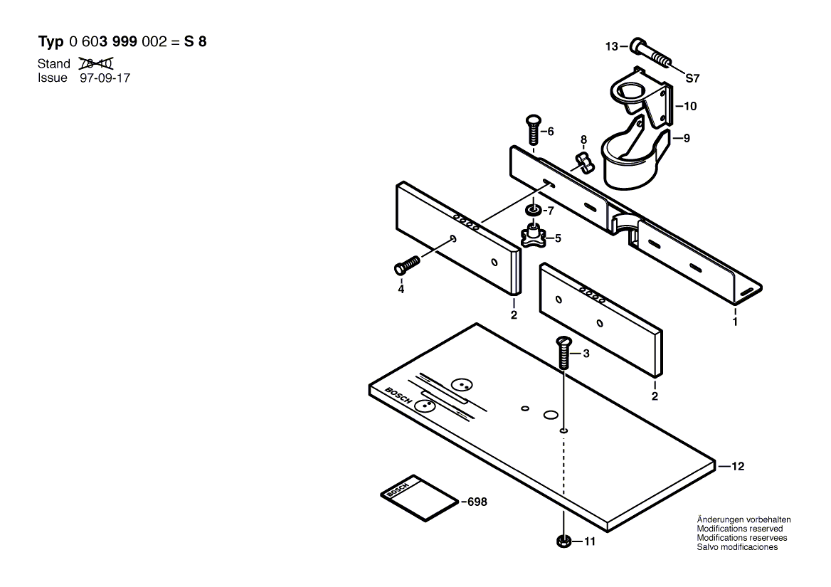 Nouveau véritable boucle de suspension Bosch 1605510129