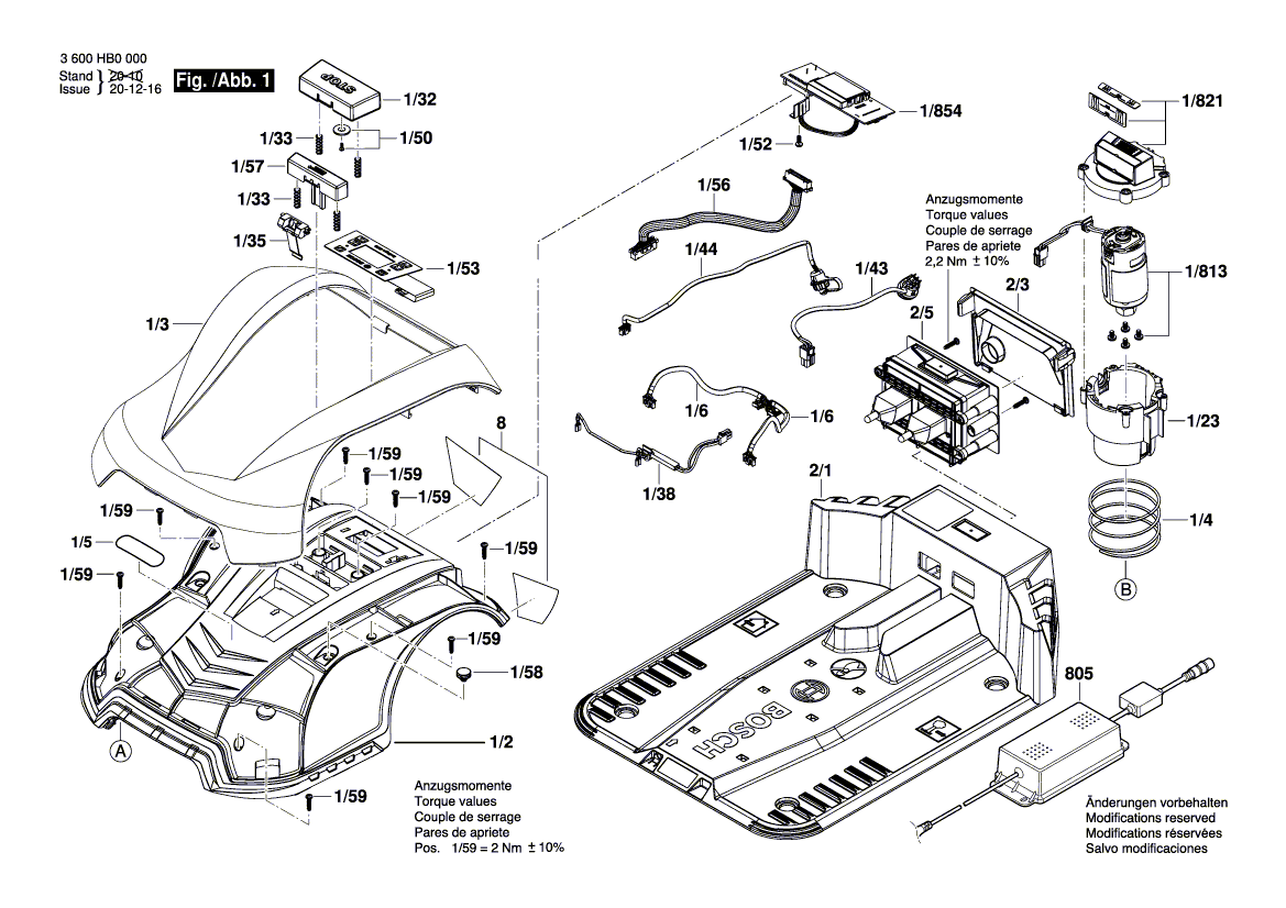 Neue echte Bosch F016L69193 Abdeckplatte