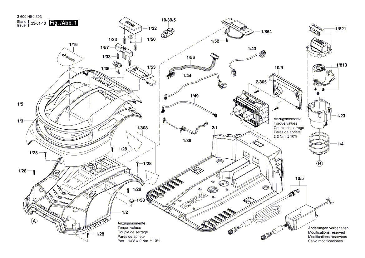 Ny äkta Bosch 1600A02961 membran