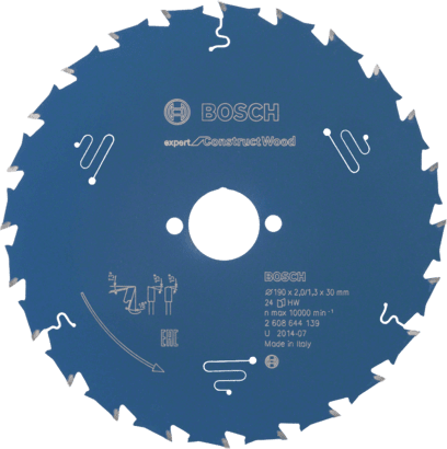 Nieuwe echte Bosch 2608644139 Expert voor Construct Wood Circular Saw Blade