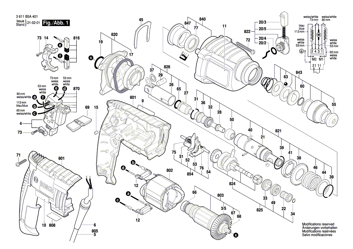 Nieuwe echte Bosch 1615820104 Schakelelement