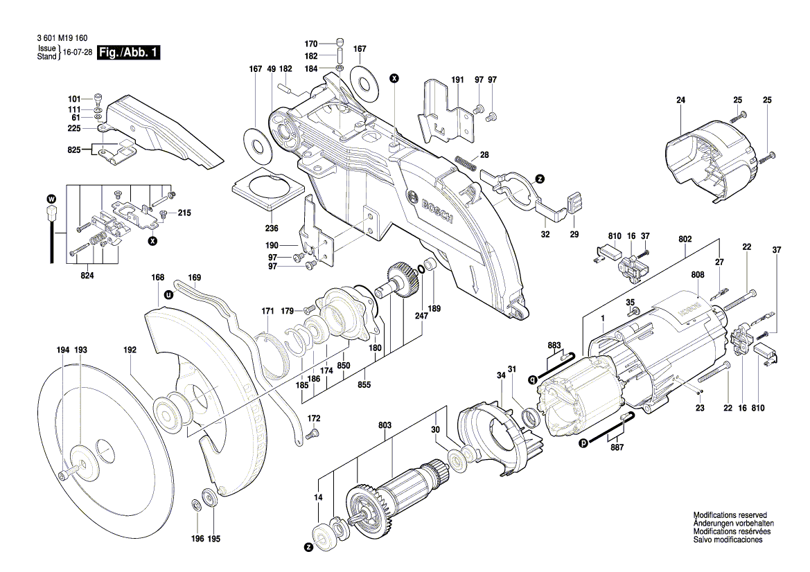 Nouveau véritable bosch 1609b03751 Extraction de poussière